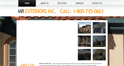 Desktop Screenshot of mrexteriors.com